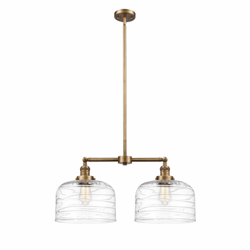 Innovations Bell 2-LT Island Light - Brushed Brass - 209-BB-G713-L