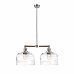 Innovations Bell 2-LT Island Light - Brushed Satin Nickel - 209-SN-G713-L Innovations Bell 2-LT Island Light - Brushed Satin Nickel - 209-SN-G713-L