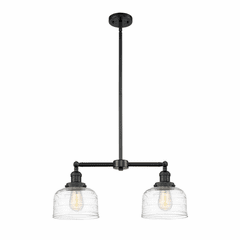 Innovations Bell 2-LT Island Light - Matte Black - 209-BK-G713 Innovations Bell 2-LT Island Light - Matte Black - 209-BK-G713