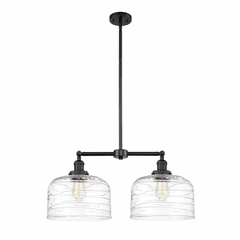 Innovations Bell 2-LT Island Light - Matte Black - 209-BK-G713-L Innovations Bell 2-LT Island Light - Matte Black - 209-BK-G713-L