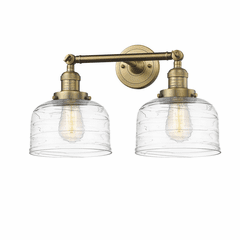 Innovations Bell 2-LT Large Bath Vanity Light - Brushed Brass - 208-BB-G713