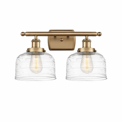 Innovations Bell 2-LT Large Bath Vanity Light - Brushed Brass - 916-2W-BB-G713