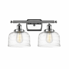 Innovations Bell 2-LT Large Bath Vanity Light - Polished Chrome - 916-2W-PC-G713