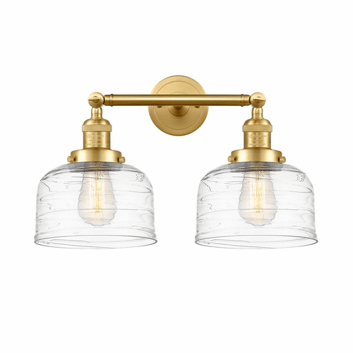 Innovations Bell 2-LT Large Bath Vanity Light - Satin Gold - 208-SG-G713