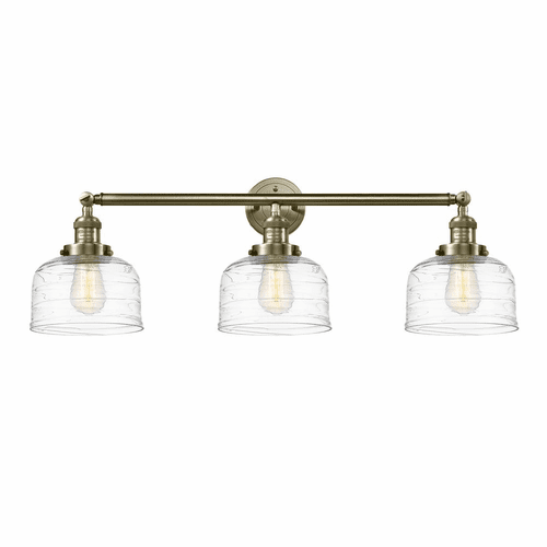 Innovations Bell 3-LT Large Bath Vanity Light - Antique Brass - 205-AB-G713
