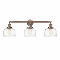Innovations Bell 3-LT Large Bath Vanity Light - Antique Copper - 205-AC-G713