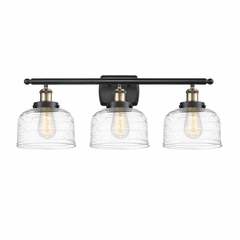 Innovations Bell 3-LT Large Bath Vanity Light - Black Brass - 916-3W-BAB-G713