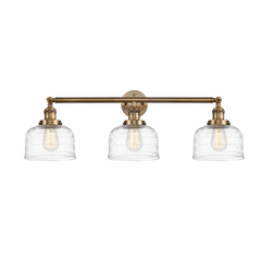 Innovations Bell 3-LT Large Bath Vanity Light - Brushed Brass - 205-BB-G713