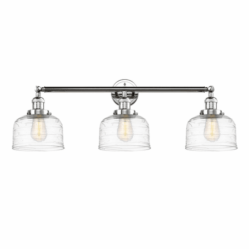 Innovations Bell 3-LT Large Bath Vanity Light - Polished Chrome - 205-PC-G713