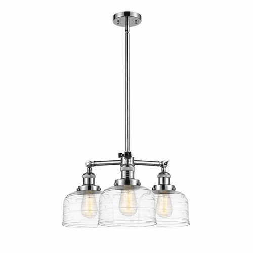 Innovations Bell 3-LT Large Chandelier - Polished Chrome - 207-PC-G713