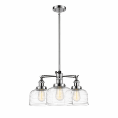 Innovations Bell 3-LT Large Chandelier - Polished Chrome - 207-PC-G713
