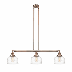 Innovations Bell 3-LT Large Island Light - Antique Copper - 213-AC-G713 Innovations Bell 3-LT Large Island Light - Antique Copper - 213-AC-G713
