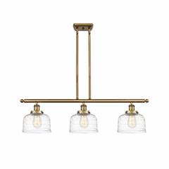 Innovations Bell 3-LT Large Island Light - Brushed Brass - 916-3I-BB-G713