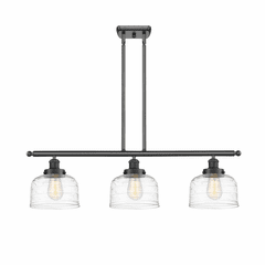 Innovations Bell 3-LT Large Island Light - Matte Black - 916-3I-BK-G713