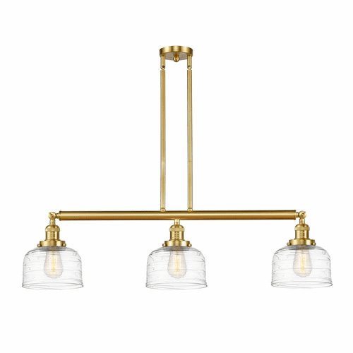 Innovations Bell 3-LT Large Island Light - Satin Gold - 213-SG-G713