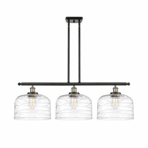 Innovations Bell 3-LT XL Island Light - Black Antique Brass - 916-3I-BAB-G713-L