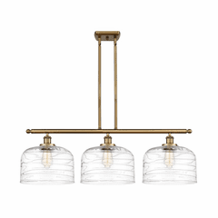 Innovations Bell 3-LT XL Island Light - Brushed Brass - 916-3I-BB-G713-L