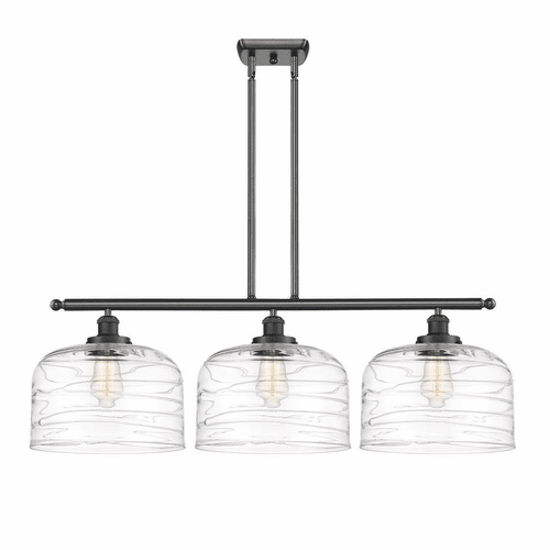 Innovations Bell 3-LT XL Island Light - Matte Black - 916-3I-BK-G713-L