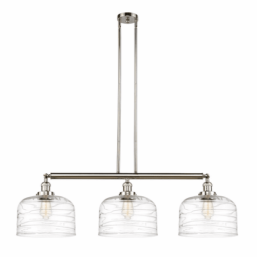 Innovations Bell 3-LT XL Island Light - Polished Nickel - 213-PN-G713-L