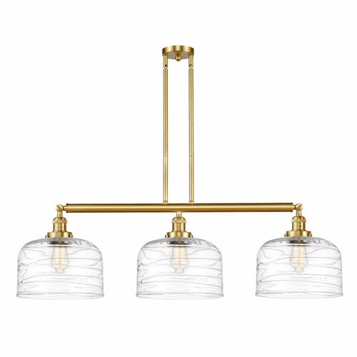 Innovations Bell 3-LT XL Island Light - Satin Gold - 213-SG-G713-L