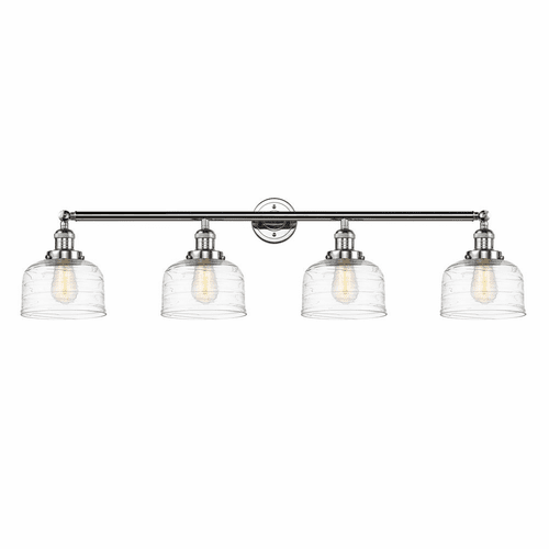 Innovations Bell 4-LT Large Bath Vanity Light - Polished Chrome - 215-PC-G713