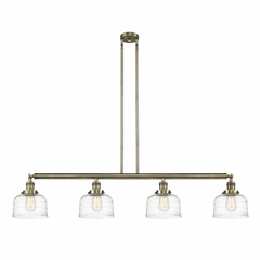 Innovations Bell 4-LT Large Island Light - Antique Brass - 214-AB-G713 Innovations Bell 4-LT Large Island Light - Antique Brass - 214-AB-G713