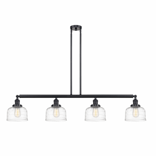 Innovations Bell 4-LT Large Island Light - Matte Black - 214-BK-G713