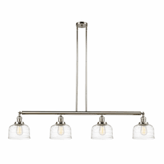 Innovations Bell 4-LT Large Island Light - Polished Nickel - 214-PN-G713