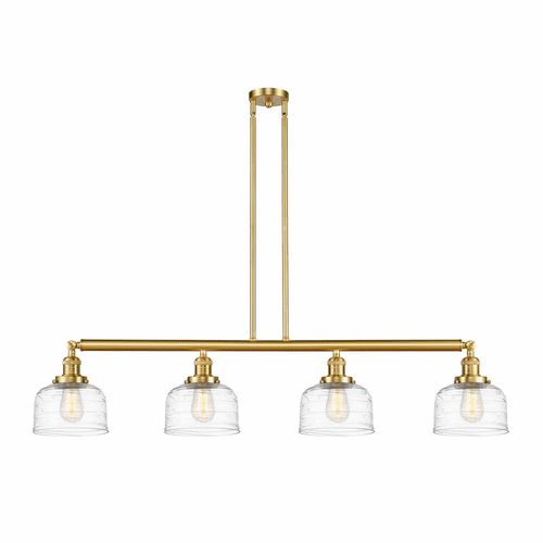 Innovations Bell 4-LT Large Island Light - Satin Gold - 214-SG-G713