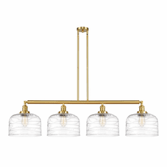 Innovations Bell 4-LT XL Island Light - Satin Gold - 214-SG-G713-L Innovations Bell 4-LT XL Island Light - Satin Gold - 214-SG-G713-L