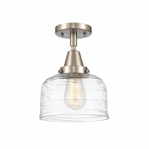 Innovations Bell Large 1-LT Large Flush Mount - Brushed Nickel - 447-1C-SN-G713