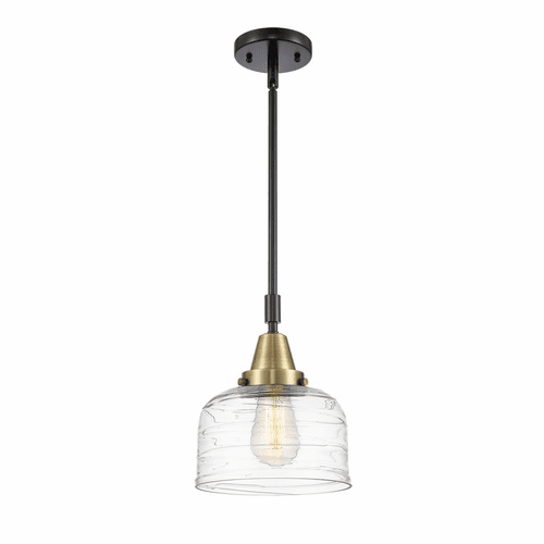Innovations Bell Large 1-LT Large Mini Pendant - Black Brass - 447-1S-BAB-G713