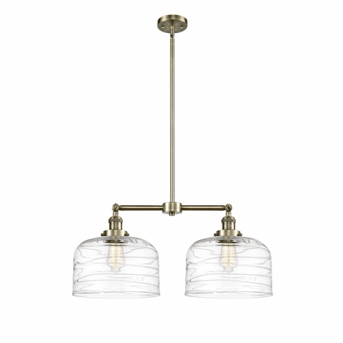 Innovations Bell LED Island Light - Antique Brass - 209-AB-G713-L-LED