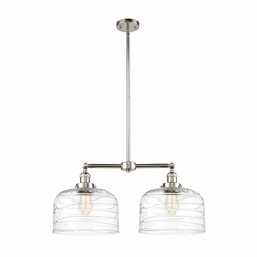 Innovations Bell LED Island Light - Polished Nickel - 209-PN-G713-L-LED