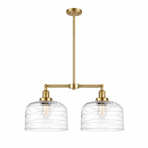 Innovations Bell LED Island Light - Satin Gold - 209-SG-G713-L-LED