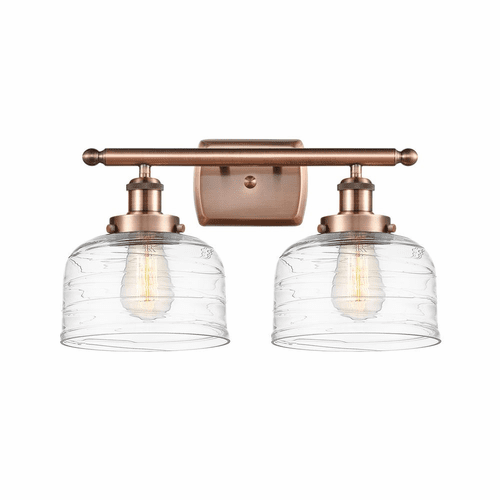 Innovations Bell LED Large Bath Vanity Light - Antique Copper - 916-2W-AC-G713-LED