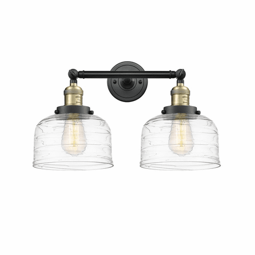 Innovations Bell LED Large Bath Vanity Light - Black Brass - 208-BAB-G713-LED