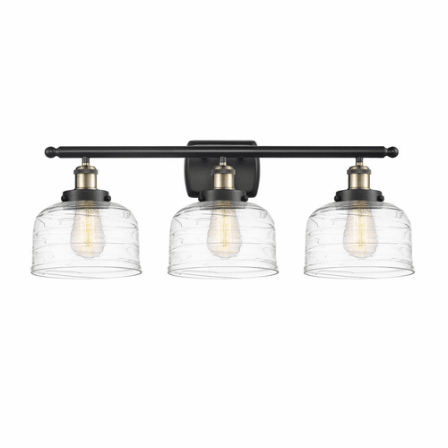 Innovations Bell LED Large Bath Vanity Light - Black Brass - 916-3W-BAB-G713-LED