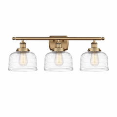 Innovations Bell LED Large Bath Vanity Light - Brushed Brass - 916-3W-BB-G713-LED