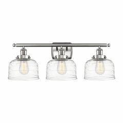 Innovations Bell LED Large Bath Vanity Light - Brushed Nickel - 916-3W-SN-G713-LED
