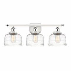 Innovations Bell LED Large Bath Vanity - White & Chrome - 916-3W-WPC-G713-LED