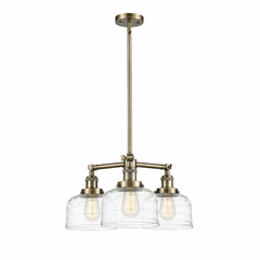 Innovations Bell LED Large Chandelier - Antique Brass - 207-AB-G713-LED