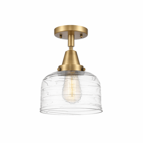Innovations Bell LED Large Flush Mount - Brushed Brass - 447-1C-BB-G713-LED