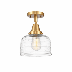 Innovations Bell LED Large Flush Mount - Satin Gold - 447-1C-SG-G713-LED