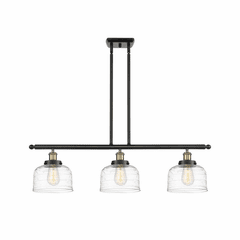 Innovations Bell LED Large Island Light - Black Brass - 916-3I-BAB-G713-LED