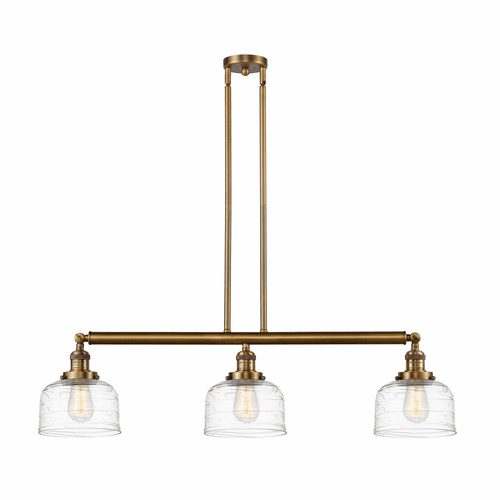 Innovations Bell LED Large Island Light - Brushed Brass - 213-BB-G713-LED