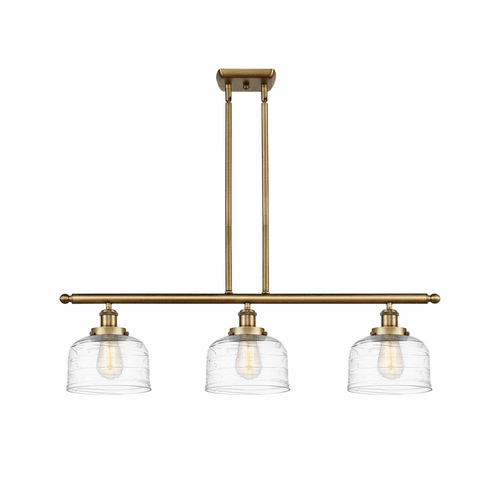 Innovations Bell LED Large Island Light - Brushed Brass - 916-3I-BB-G713-LED
