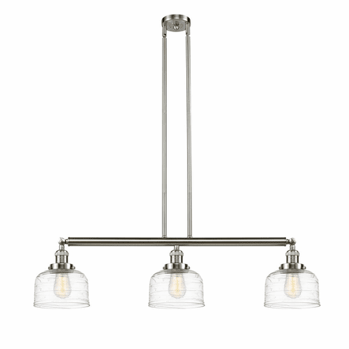 Innovations Bell LED Large Island Light - Brushed Satin Nickel - 213-SN-G713-LED