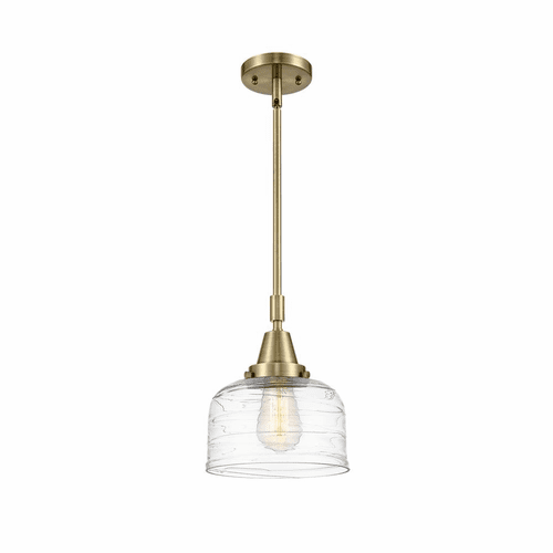 Innovations Bell LED Large Mini Pendant - Antique Brass - 447-1S-AB-G713-LED