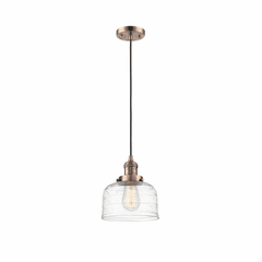 Innovations Bell LED Large Mini Pendant - Antique Copper - 201C-AC-G713-LED Innovations Bell LED Large Mini Pendant - Antique Copper - 201C-AC-G713-LED